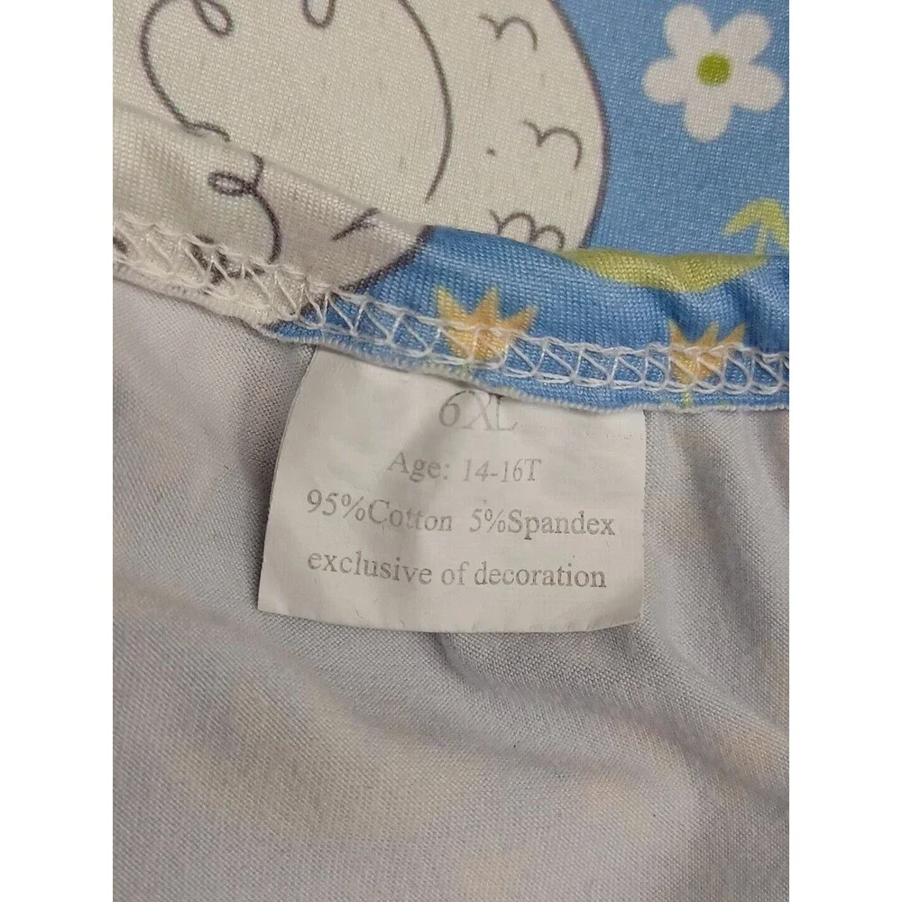 Girl Dress with Hens Eggs Chicken Butterflies Blue 6X